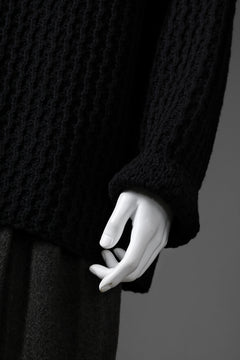 画像をギャラリービューアに読み込む, forme d'expression Chunky Ribbed Knit Sweater (Black)