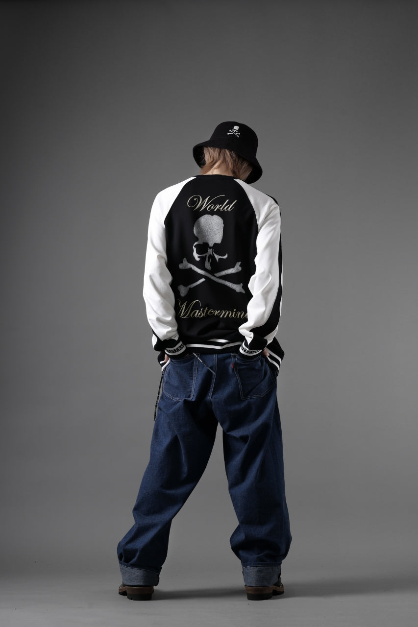 画像をギャラリービューアに読み込む, MASTERMIND WORLD SOUVENIR SWEATSHIRT / REGULAR FIT (BLACK x WHITE)