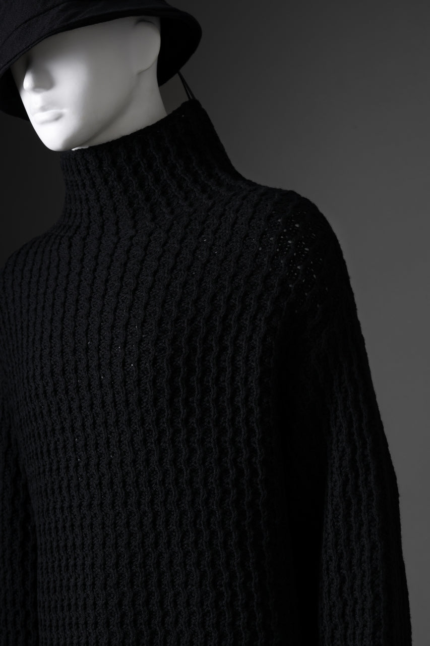 画像をギャラリービューアに読み込む, forme d'expression Chunky Ribbed Knit Sweater (Black)