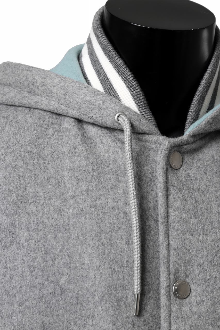 画像をギャラリービューアに読み込む, FACETASM HOODED STADIUM JACKET (GRAY)