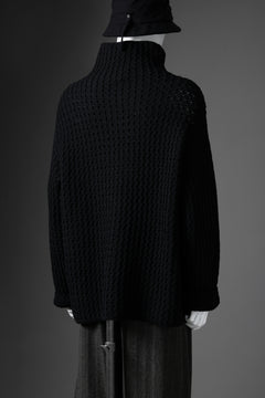 画像をギャラリービューアに読み込む, forme d'expression Chunky Ribbed Knit Sweater (Black)