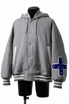 画像をギャラリービューアに読み込む, FACETASM HOODED STADIUM JACKET (GRAY)