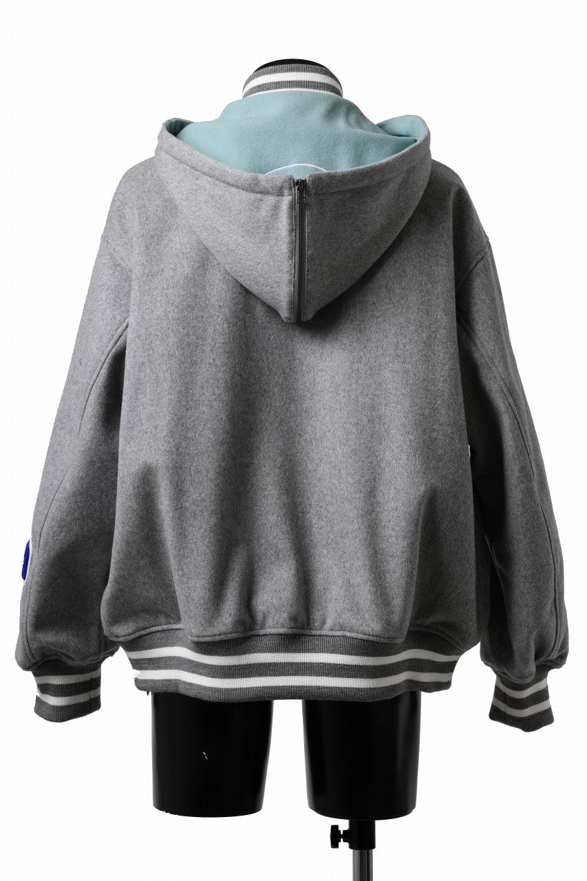 画像をギャラリービューアに読み込む, FACETASM HOODED STADIUM JACKET (GRAY)