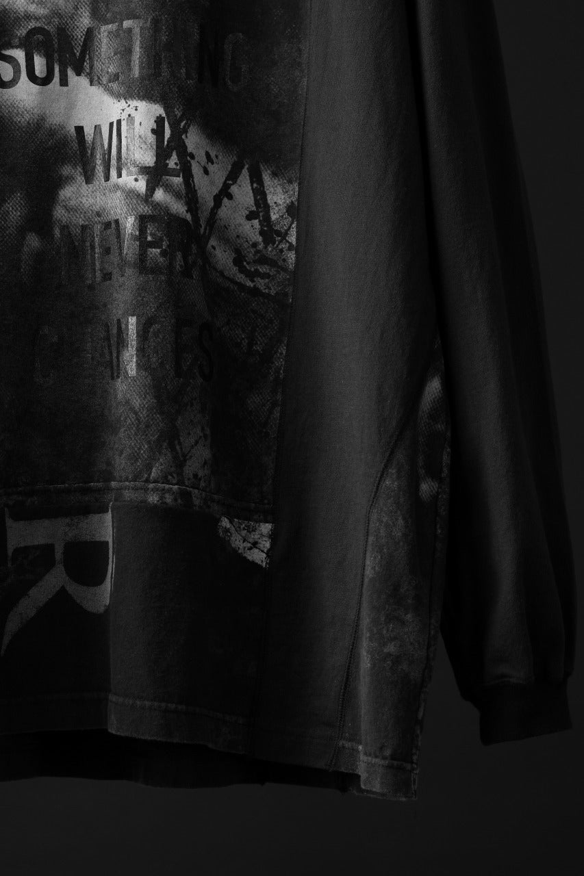 画像をギャラリービューアに読み込む, CHANGES exclusive VINTAGE REMAKE L/S TOPS (MULTI BLACK #M)