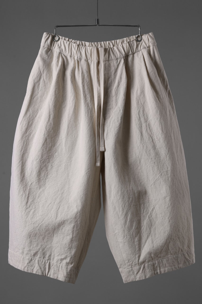Load image into Gallery viewer, sus-sous atelier trousers / cotton linen canvas (ecru)