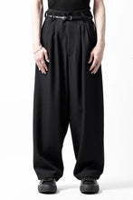 画像をギャラリービューアに読み込む, Y's for men 3TUCKS WIDE TAPERED PANTS / CLASSIC WOOL GABADINE (BLACK)