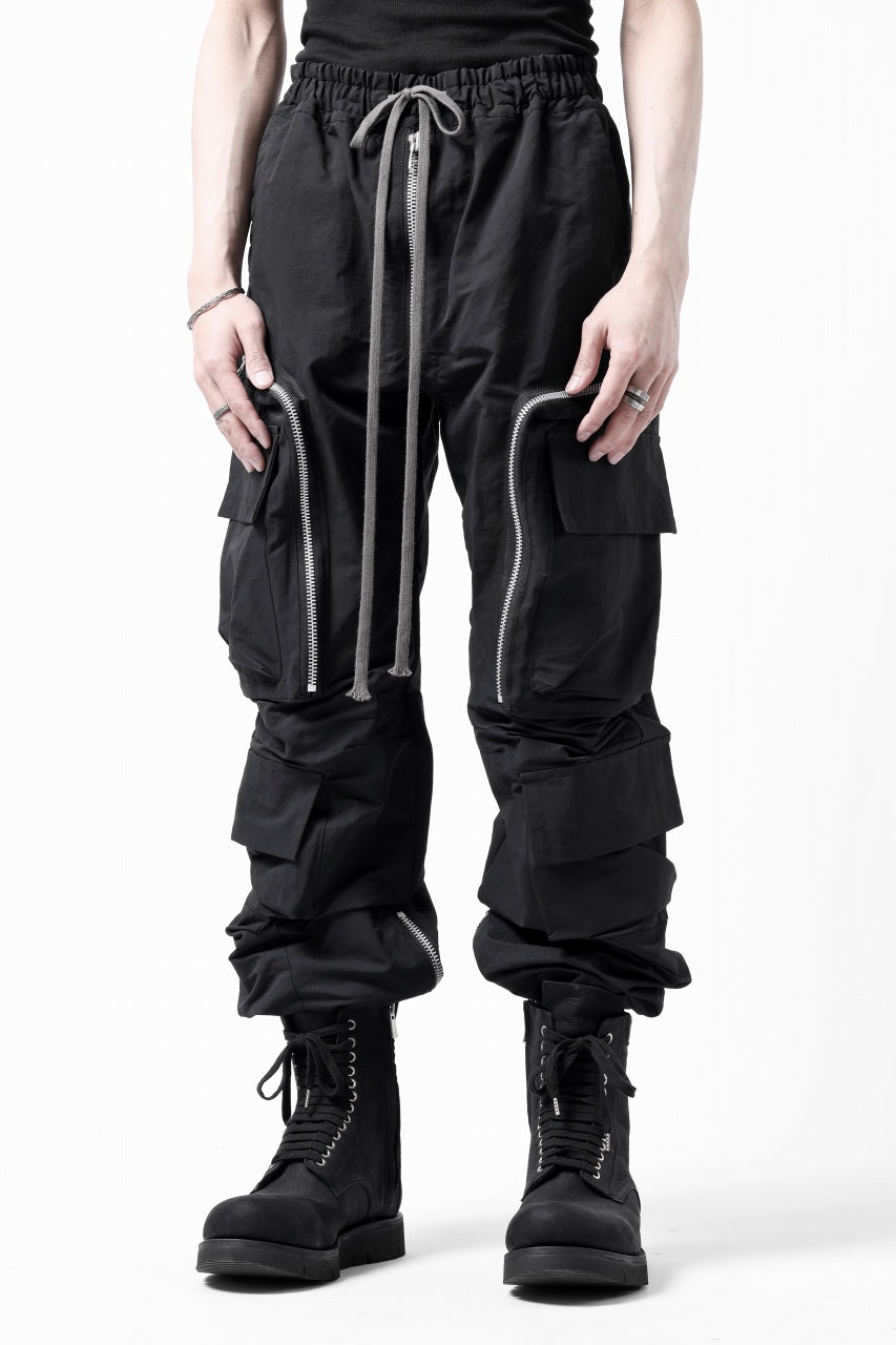 画像をギャラリービューアに読み込む, A.F ARTEFACT RADICAL-ZIP FIELD PANTS (BLACK)