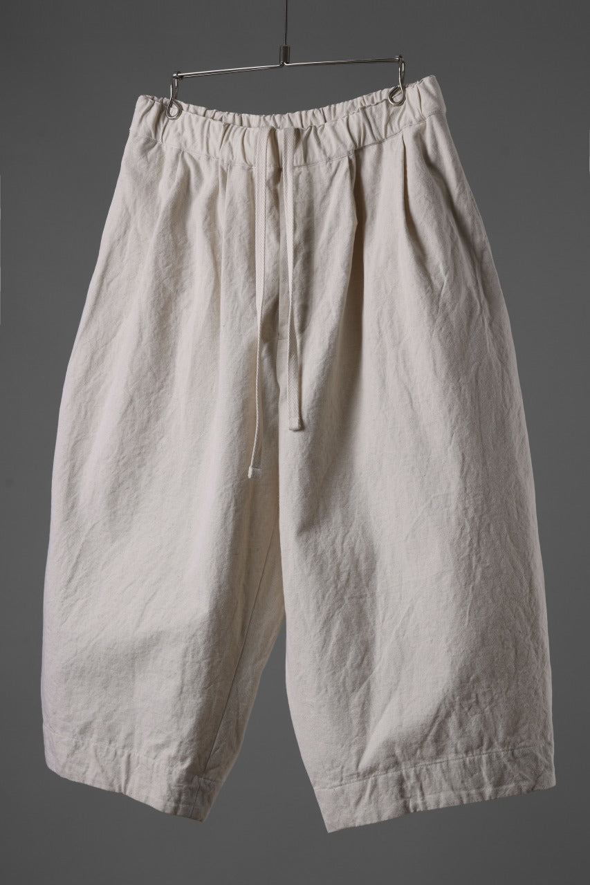 Load image into Gallery viewer, sus-sous atelier trousers / cotton linen canvas (ecru)