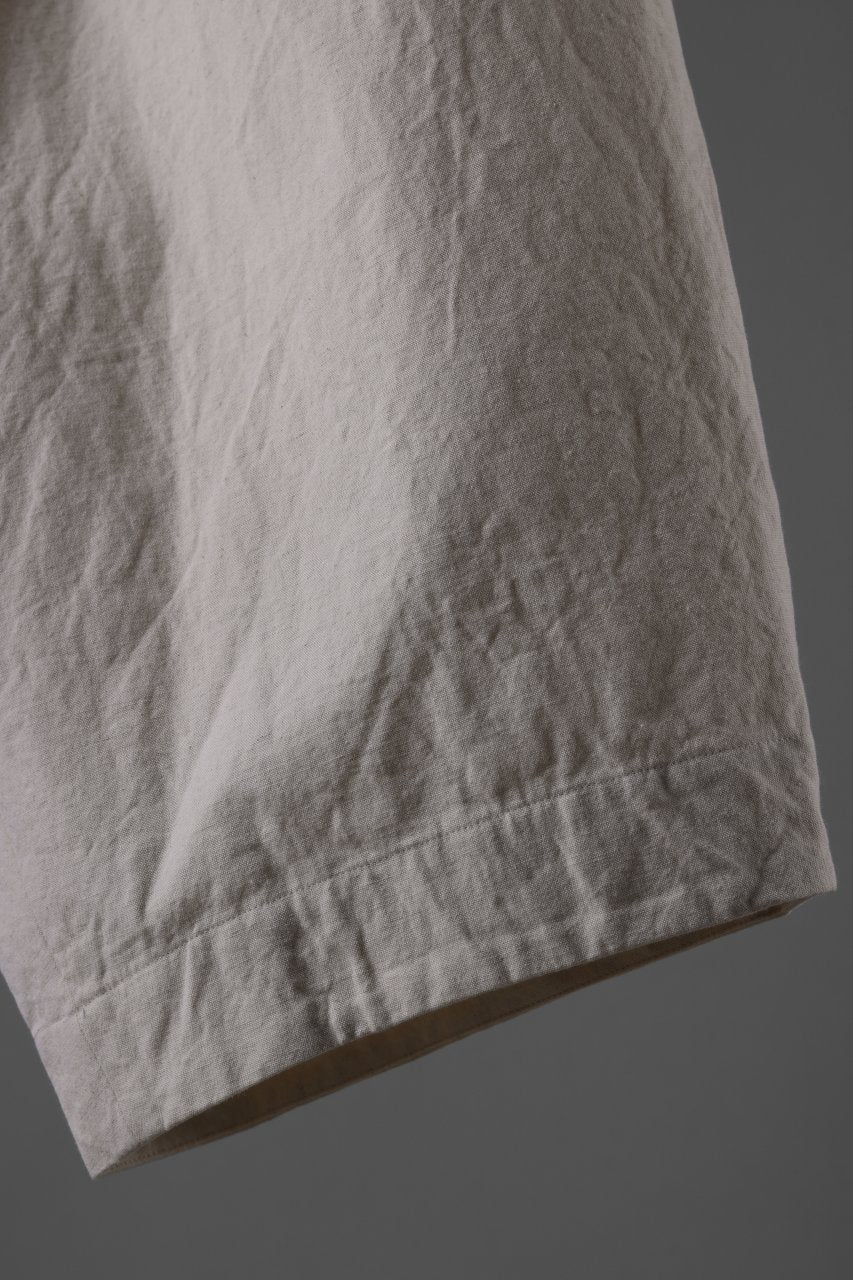 Load image into Gallery viewer, sus-sous atelier trousers / cotton linen canvas (ecru)