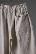Load image into Gallery viewer, sus-sous atelier trousers / cotton linen canvas (ecru)