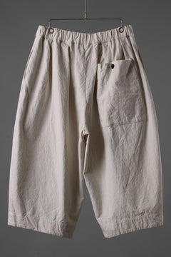 Load image into Gallery viewer, sus-sous atelier trousers / cotton linen canvas (ecru)