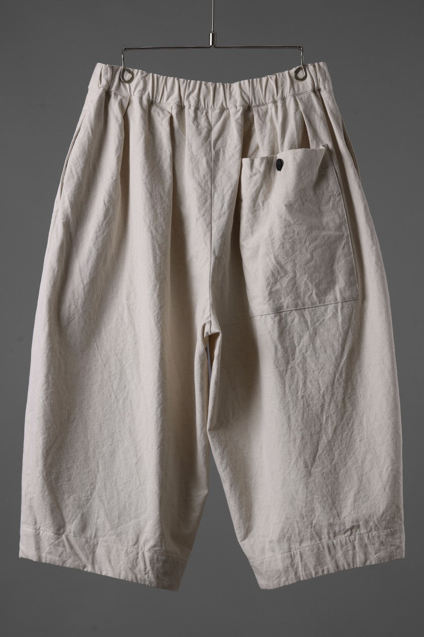 Load image into Gallery viewer, sus-sous atelier trousers / cotton linen canvas (ecru)