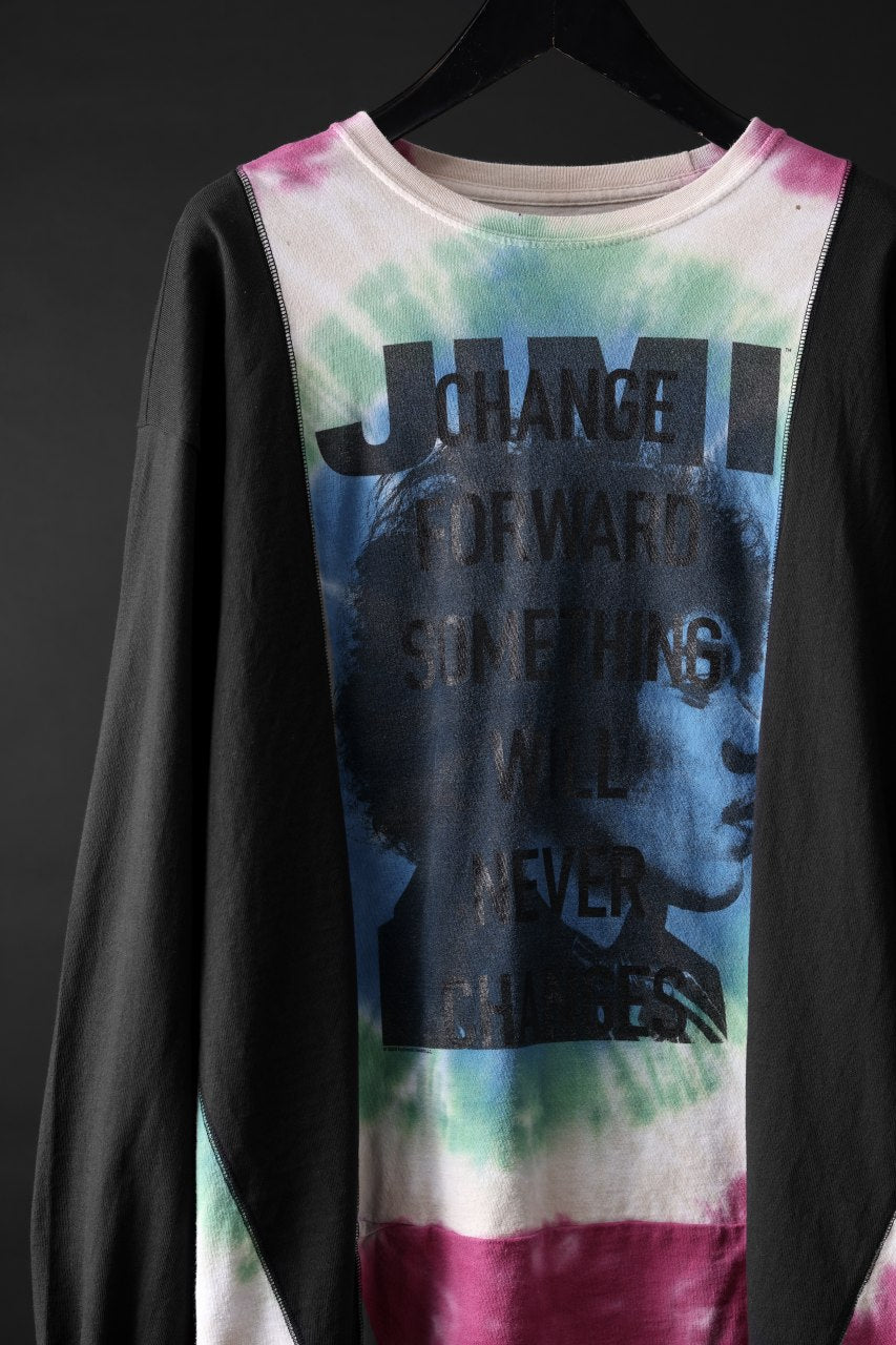 画像をギャラリービューアに読み込む, CHANGES exclusive VINTAGE REMAKE L/S TOPS (MULTI BLACK #N)
