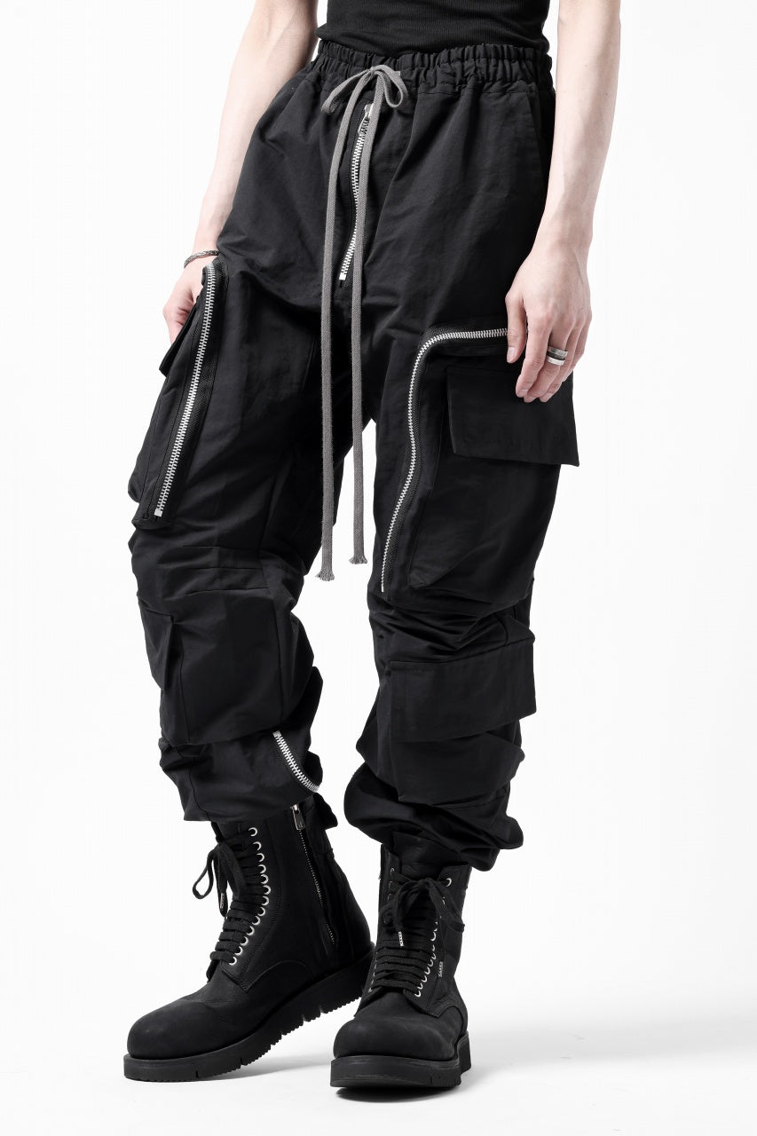 画像をギャラリービューアに読み込む, A.F ARTEFACT RADICAL-ZIP FIELD PANTS (BLACK)