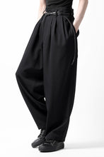 画像をギャラリービューアに読み込む, Y's for men 3TUCKS WIDE TAPERED PANTS / CLASSIC WOOL GABADINE (BLACK)