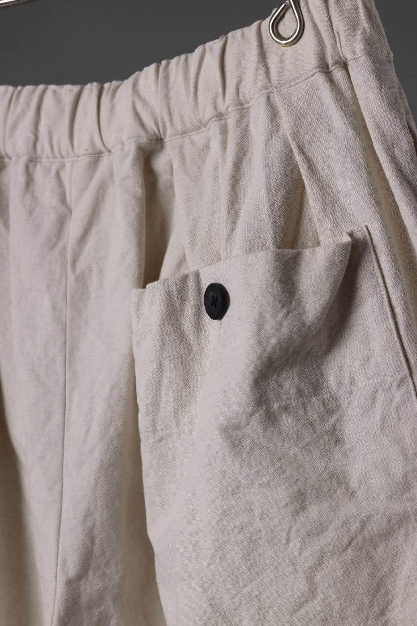 Load image into Gallery viewer, sus-sous atelier trousers / cotton linen canvas (ecru)