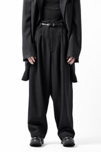 画像をギャラリービューアに読み込む, Y's for men 3TUCKS WIDE TAPERED PANTS / CLASSIC WOOL GABADINE (BLACK)