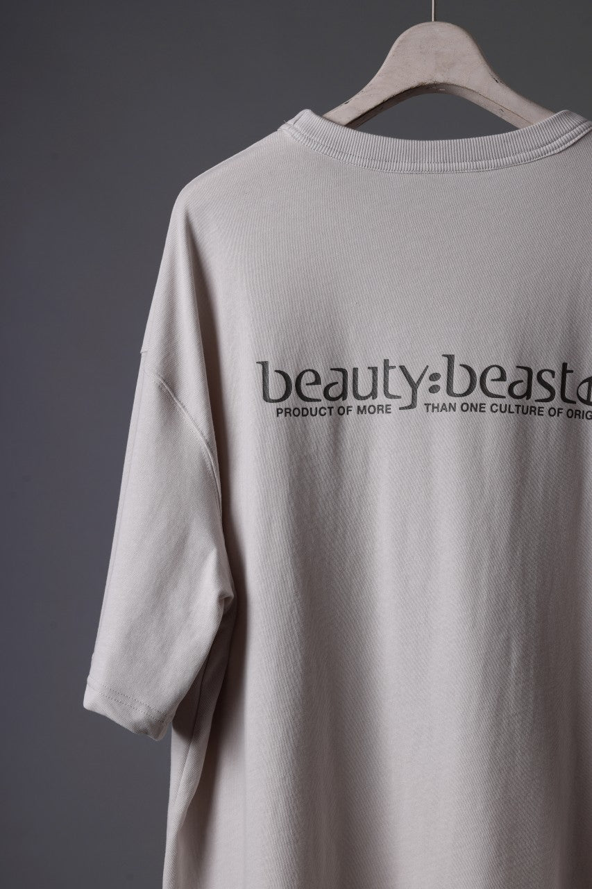 beauty : beast DARK KNIGHT S/S TEE (GRAIGE)