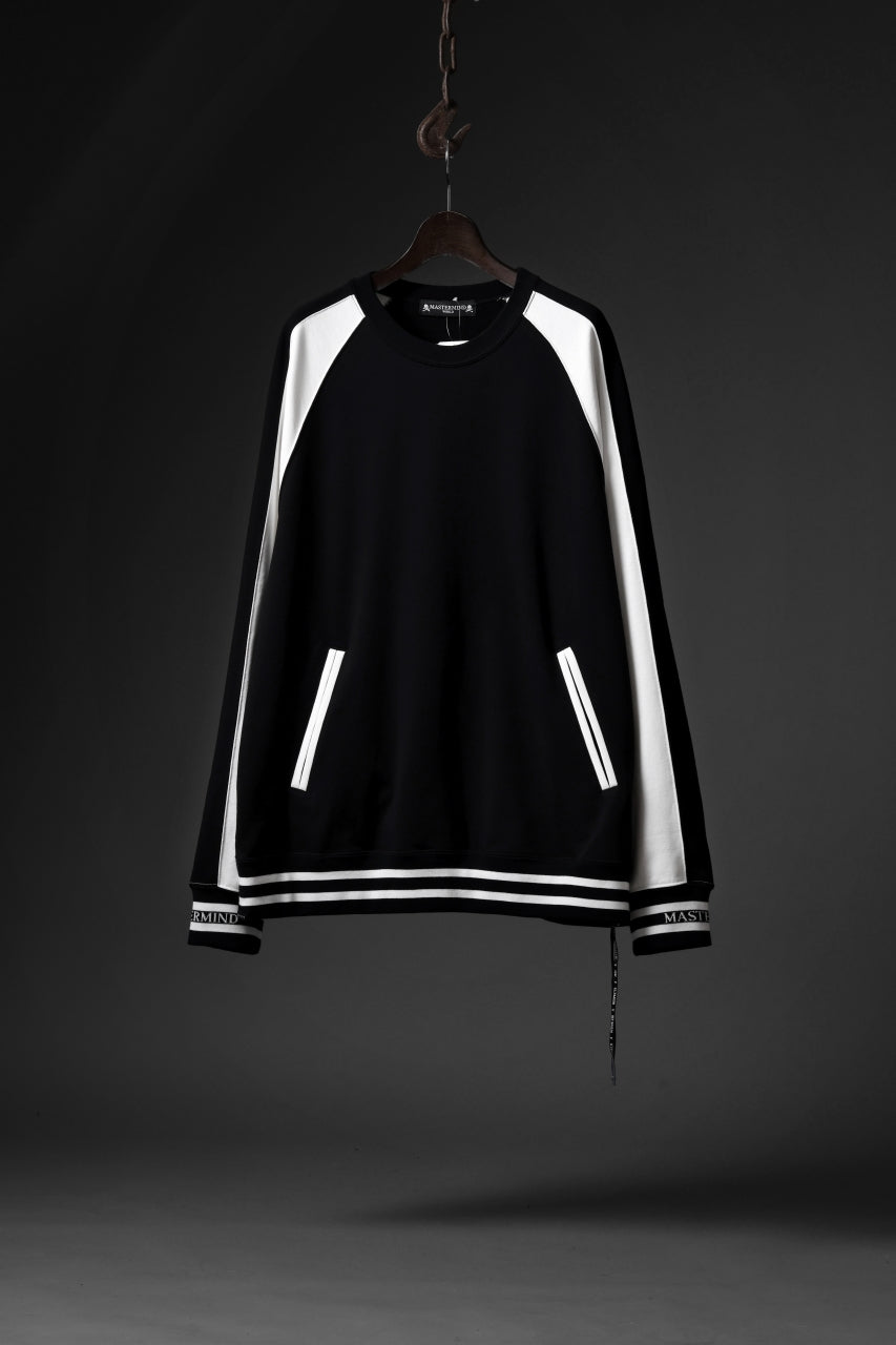 画像をギャラリービューアに読み込む, MASTERMIND WORLD SOUVENIR SWEATSHIRT / REGULAR FIT (BLACK x WHITE)