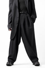 画像をギャラリービューアに読み込む, Y's for men 3TUCKS WIDE TAPERED PANTS / CLASSIC WOOL GABADINE (BLACK)