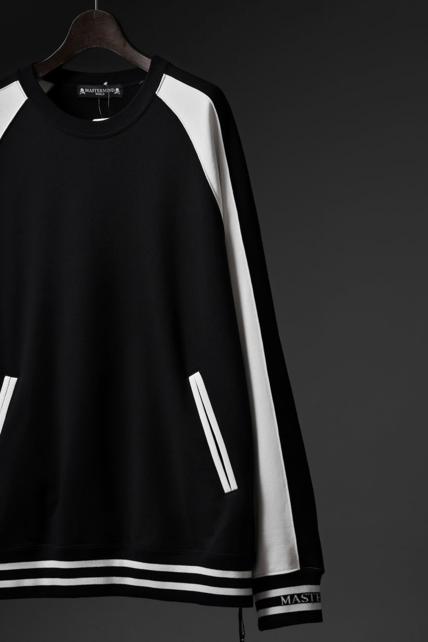 画像をギャラリービューアに読み込む, MASTERMIND WORLD SOUVENIR SWEATSHIRT / REGULAR FIT (BLACK x WHITE)