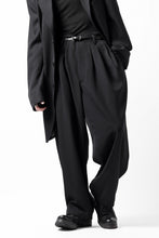 画像をギャラリービューアに読み込む, Y's for men 3TUCKS WIDE TAPERED PANTS / CLASSIC WOOL GABADINE (BLACK)