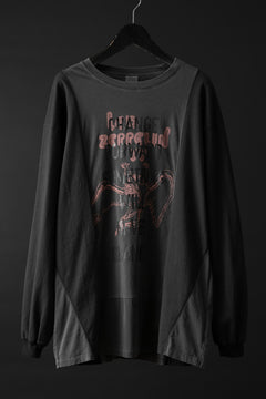 画像をギャラリービューアに読み込む, CHANGES exclusive VINTAGE REMAKE L/S TOPS (MULTI BLACK #P)