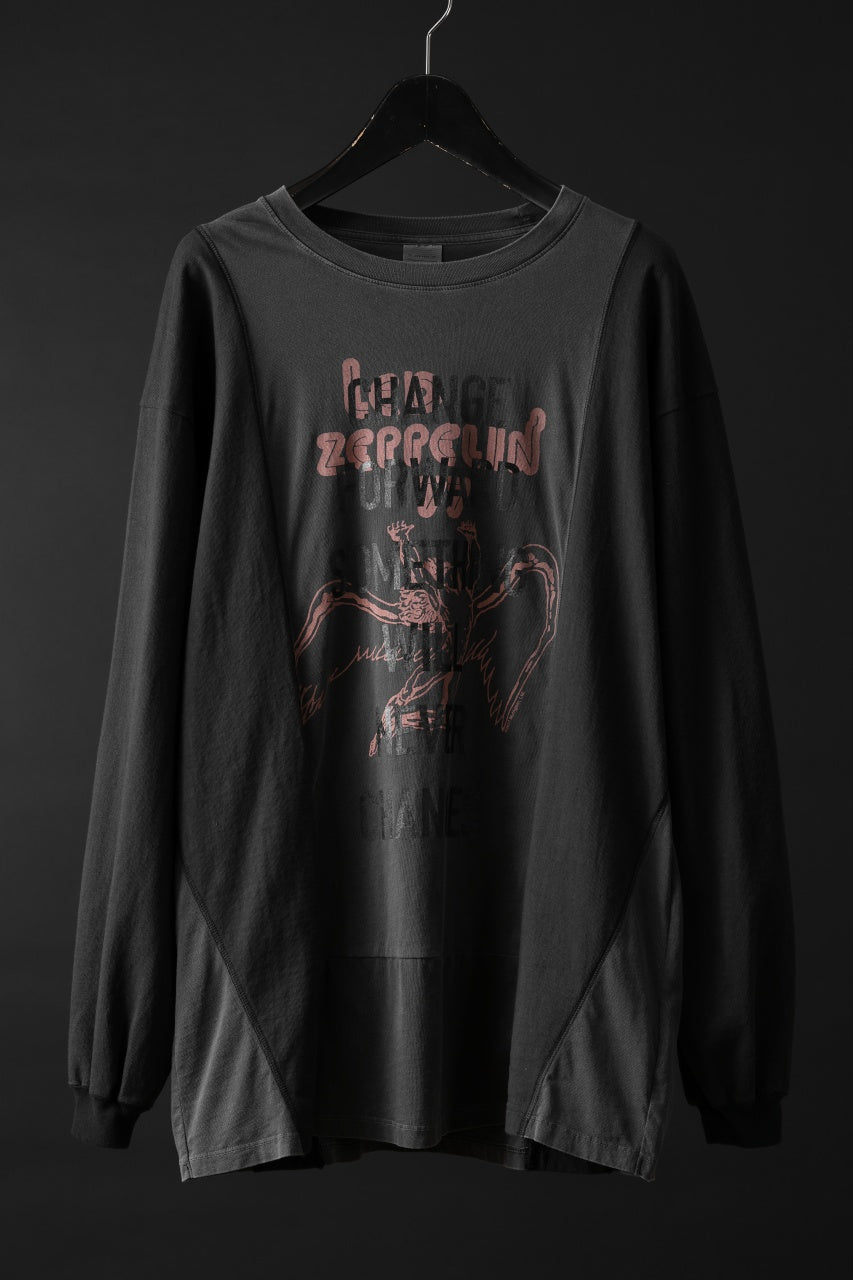 画像をギャラリービューアに読み込む, CHANGES exclusive VINTAGE REMAKE L/S TOPS (MULTI BLACK #P)