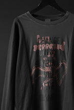画像をギャラリービューアに読み込む, CHANGES exclusive VINTAGE REMAKE L/S TOPS (MULTI BLACK #P)
