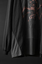 画像をギャラリービューアに読み込む, CHANGES exclusive VINTAGE REMAKE L/S TOPS (MULTI BLACK #P)