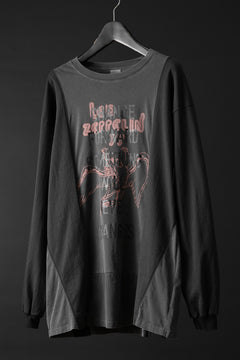 画像をギャラリービューアに読み込む, CHANGES exclusive VINTAGE REMAKE L/S TOPS (MULTI BLACK #P)