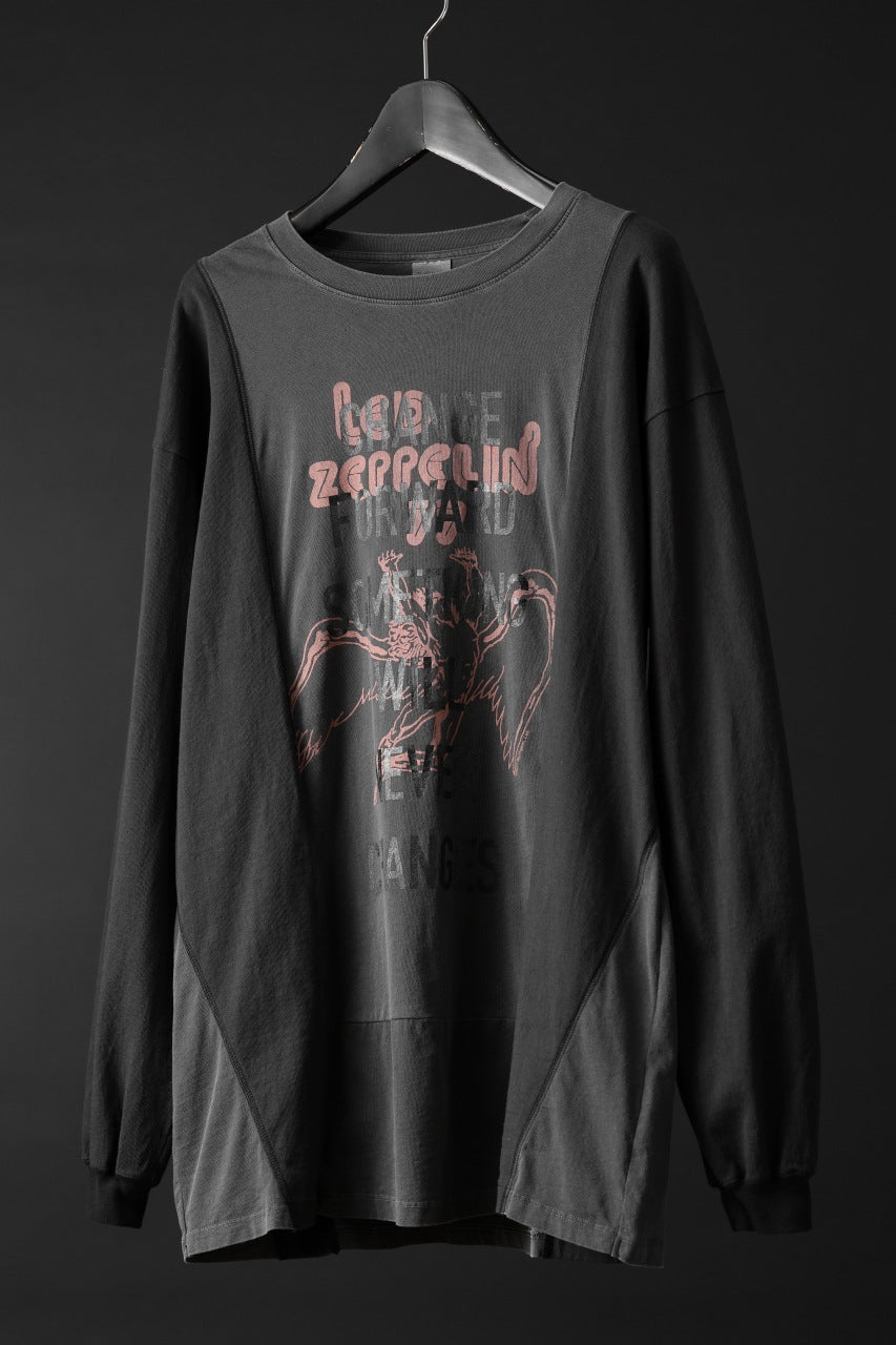 画像をギャラリービューアに読み込む, CHANGES exclusive VINTAGE REMAKE L/S TOPS (MULTI BLACK #P)