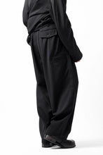 画像をギャラリービューアに読み込む, Y's for men 3TUCKS WIDE TAPERED PANTS / CLASSIC WOOL GABADINE (BLACK)