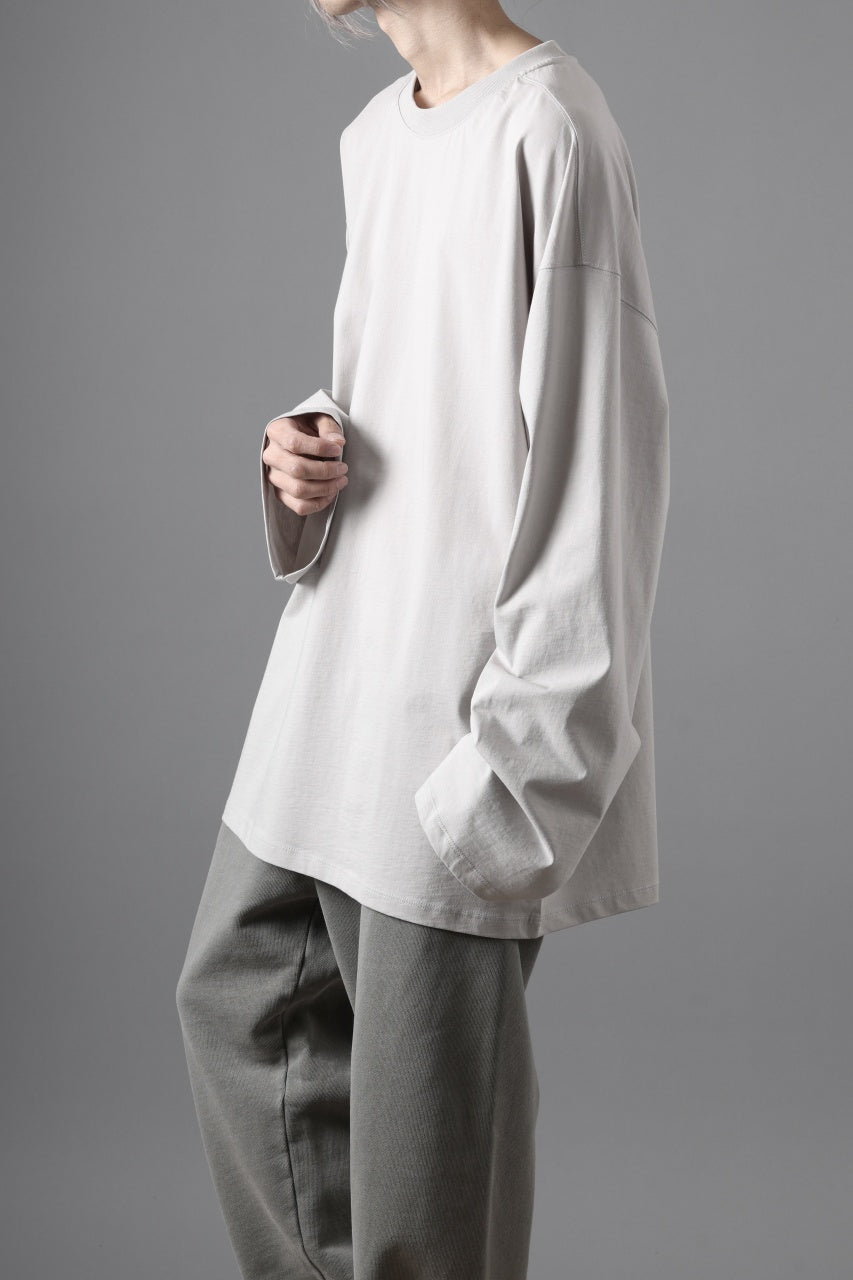 画像をギャラリービューアに読み込む, thom/krom OVERSIZED WIDE LONG SLEEVE TEE / COTTON JERSEY (SILVER)