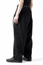 画像をギャラリービューアに読み込む, Y's for men 3TUCKS WIDE TAPERED PANTS / CLASSIC WOOL GABADINE (BLACK)