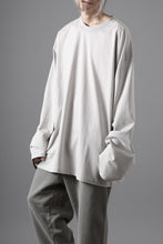 画像をギャラリービューアに読み込む, thom/krom OVERSIZED WIDE LONG SLEEVE TEE / COTTON JERSEY (SILVER)