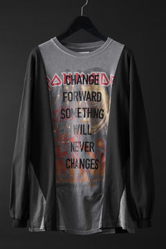 画像をギャラリービューアに読み込む, CHANGES exclusive VINTAGE REMAKE L/S TOPS (MULTI BLACK #E')
