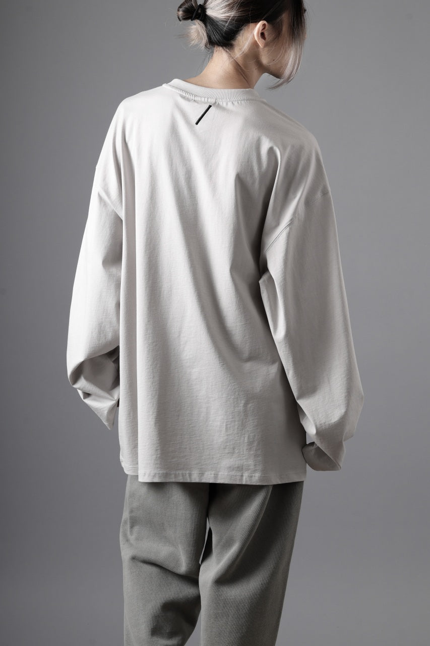 画像をギャラリービューアに読み込む, thom/krom OVERSIZED WIDE LONG SLEEVE TEE / COTTON JERSEY (SILVER)