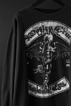 画像をギャラリービューアに読み込む, CHANGES exclusive VINTAGE REMAKE L/S TOPS (MULTI BLACK #S)