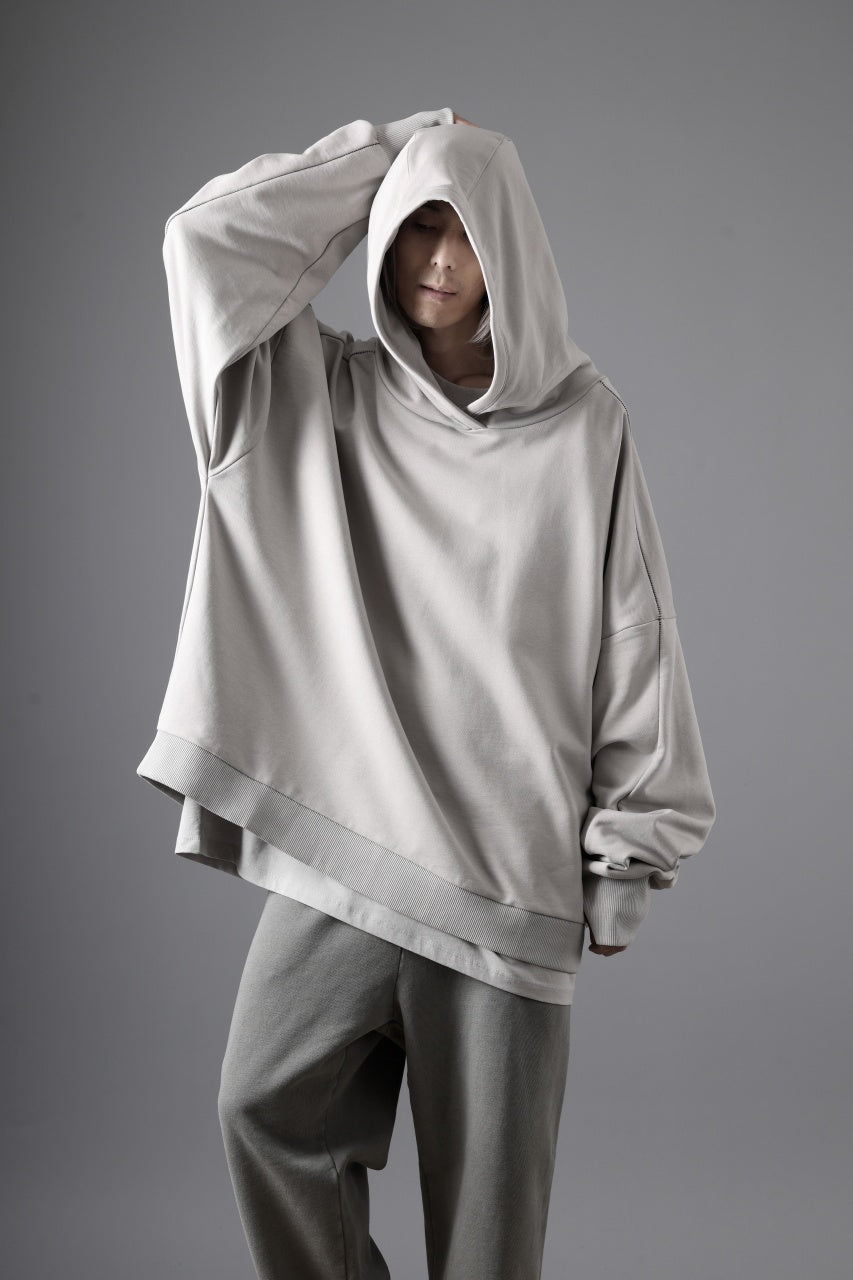 画像をギャラリービューアに読み込む, thom/krom EXTRA OVERSIZED FIT HOODIE / ELASTIC COTTON SWEAT (SILVER)