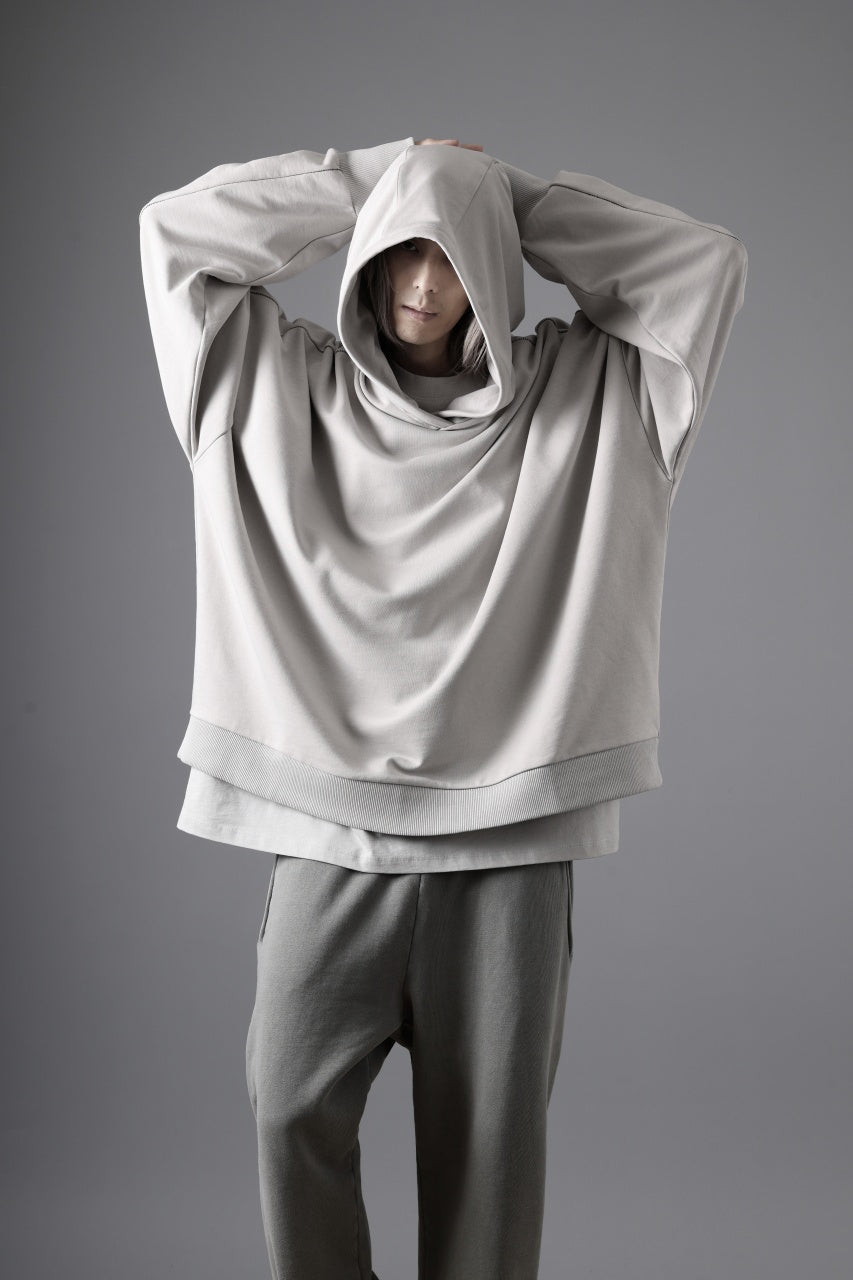 画像をギャラリービューアに読み込む, thom/krom EXTRA OVERSIZED FIT HOODIE / ELASTIC COTTON SWEAT (SILVER)