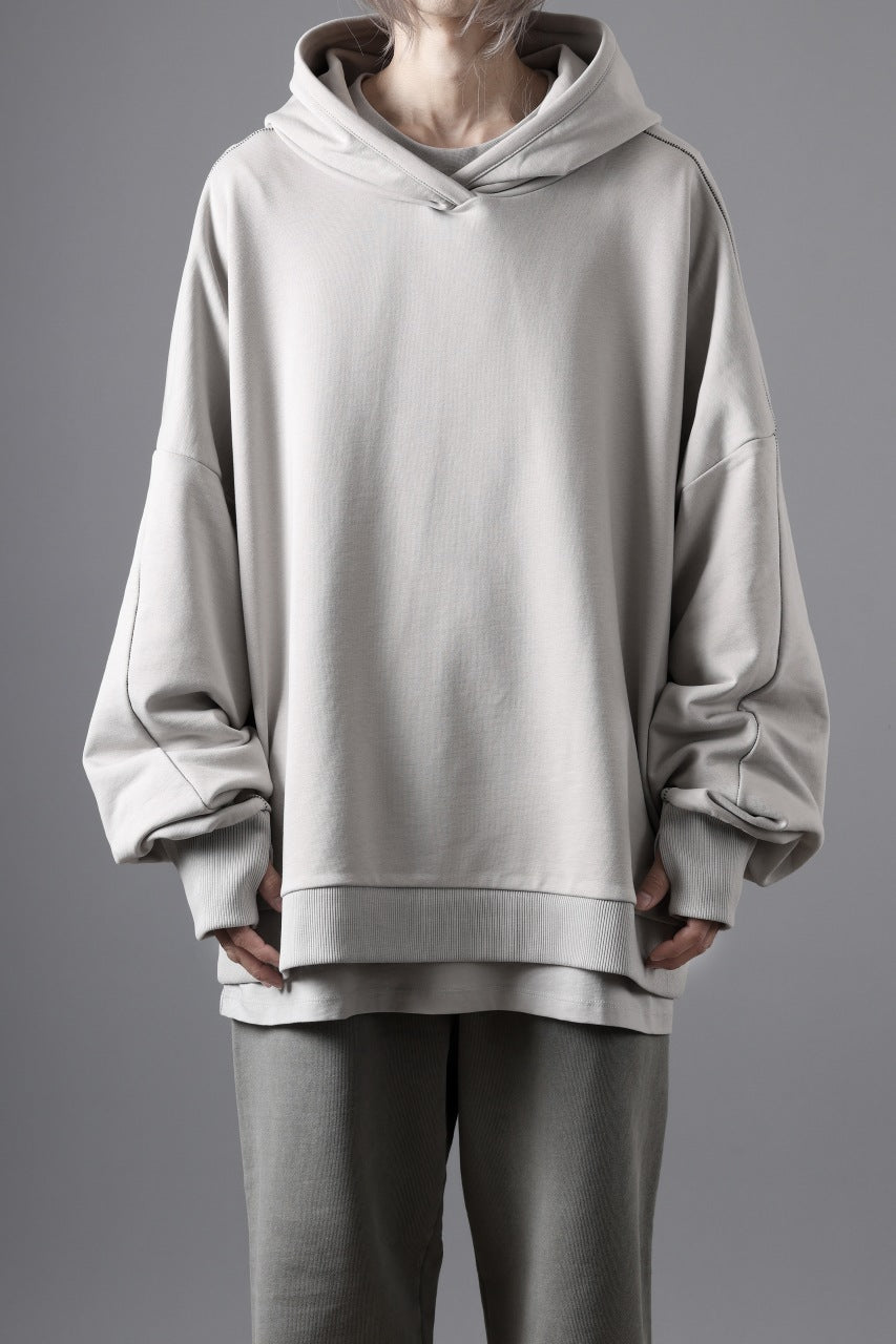 画像をギャラリービューアに読み込む, thom/krom EXTRA OVERSIZED FIT HOODIE / ELASTIC COTTON SWEAT (SILVER)