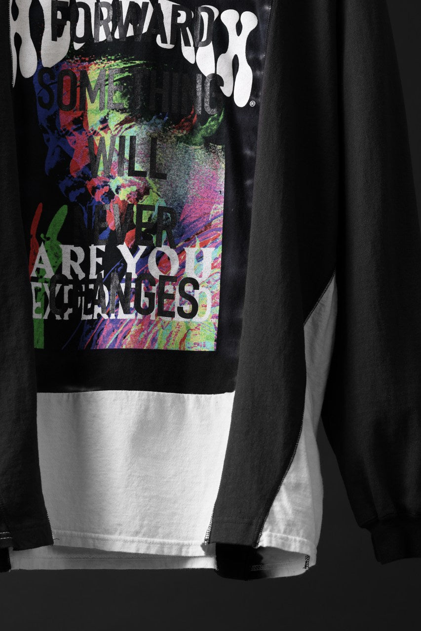 画像をギャラリービューアに読み込む, CHANGES exclusive VINTAGE REMAKE L/S TOPS (MULTI BLACK #R)