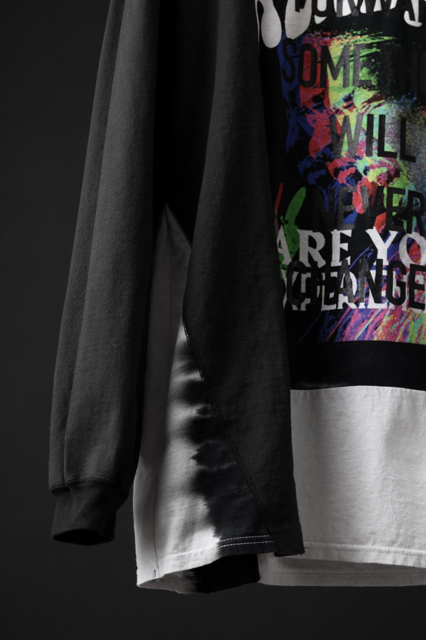 画像をギャラリービューアに読み込む, CHANGES exclusive VINTAGE REMAKE L/S TOPS (MULTI BLACK #R)