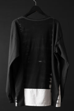 画像をギャラリービューアに読み込む, CHANGES exclusive VINTAGE REMAKE L/S TOPS (MULTI BLACK #R)