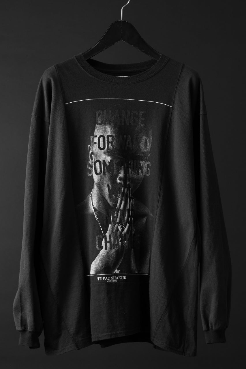 画像をギャラリービューアに読み込む, CHANGES exclusive VINTAGE REMAKE L/S TOPS (MULTI BLACK #T)