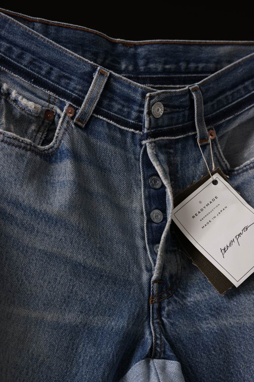 画像をギャラリービューアに読み込む, READYMADE DENIM PANTS (WIDE) / (BLUE #C)