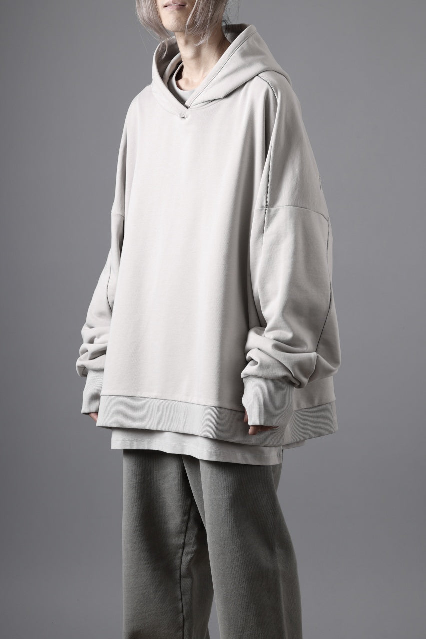 画像をギャラリービューアに読み込む, thom/krom EXTRA OVERSIZED FIT HOODIE / ELASTIC COTTON SWEAT (SILVER)