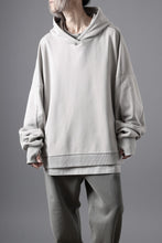 画像をギャラリービューアに読み込む, thom/krom EXTRA OVERSIZED FIT HOODIE / ELASTIC COTTON SWEAT (SILVER)