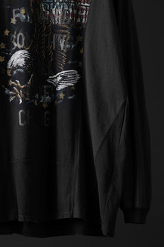 画像をギャラリービューアに読み込む, CHANGES exclusive VINTAGE REMAKE L/S TOPS (MULTI BLACK #V)